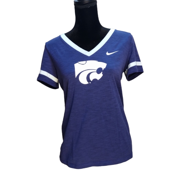 Nike KSU V-Neck Tee - Women's Size Small - Picture 1 of 5